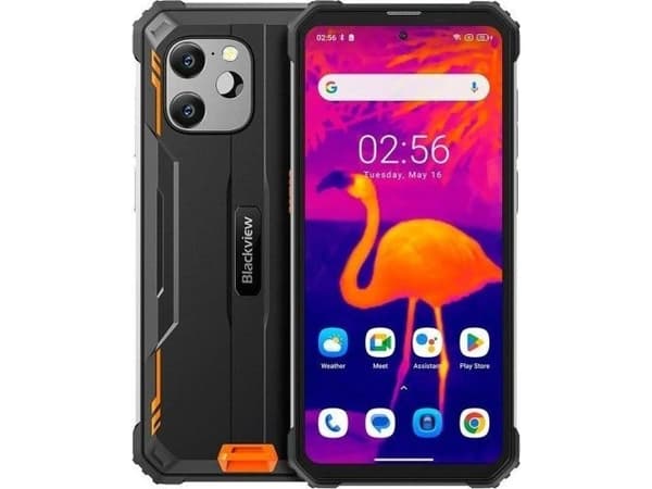 Blackview BV8900 8/256 GB smarttelefon Svart og oransje (1400350)