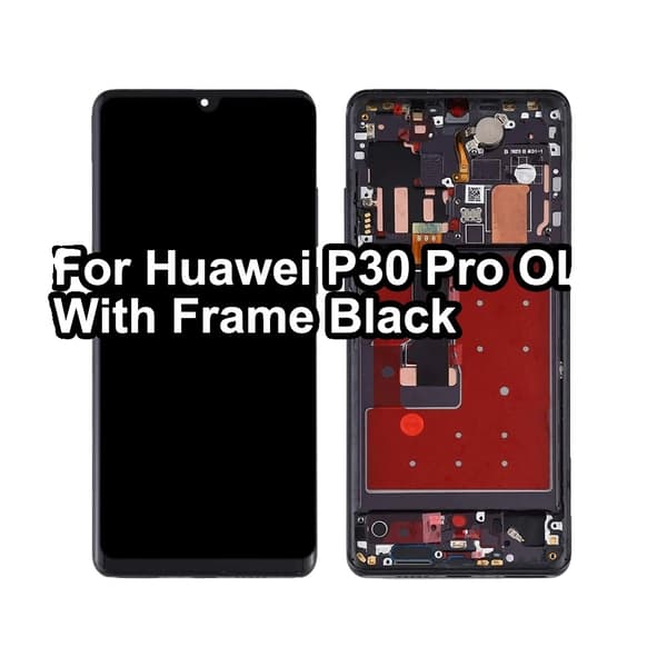 OLED-skærm til Huawei P30 Pro, kapacitiv berøring, holdbart materiale,OLED med ramme