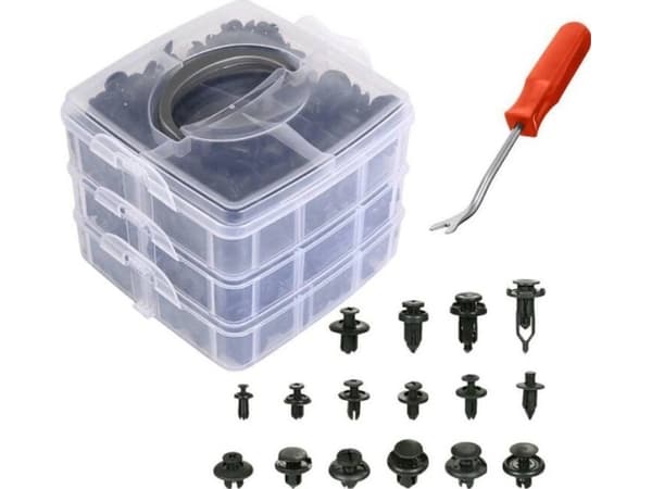 TRITON verhoiluklipsit 625 kpl laatikossa AG741