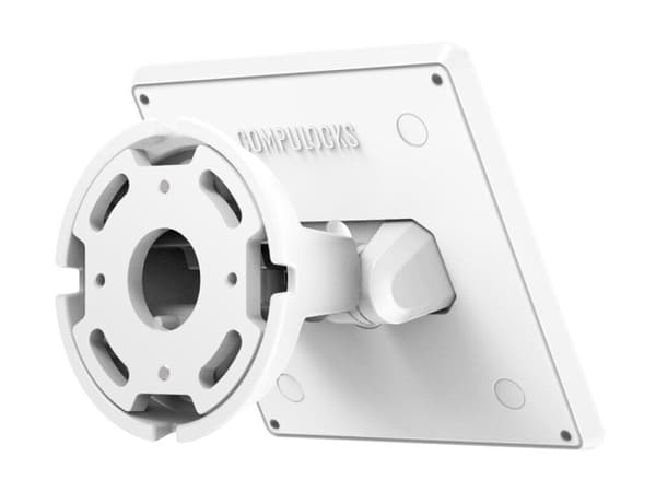 Compulocks VESA Tilting Wall Mount - White, Screws, 68.6 cm (27"), 75 x 75 mm, 100 x 100 mm, White
