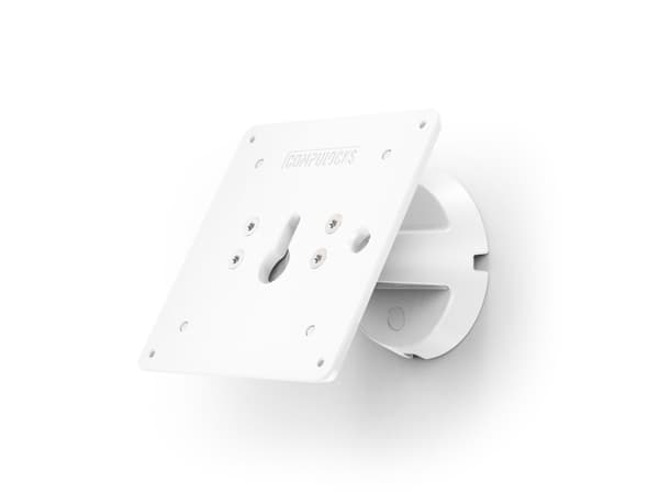 Compulocks VESA Tilting Wall Mount - White, Screws, 68.6 cm (27"), 75 x 75 mm, 100 x 100 mm, White