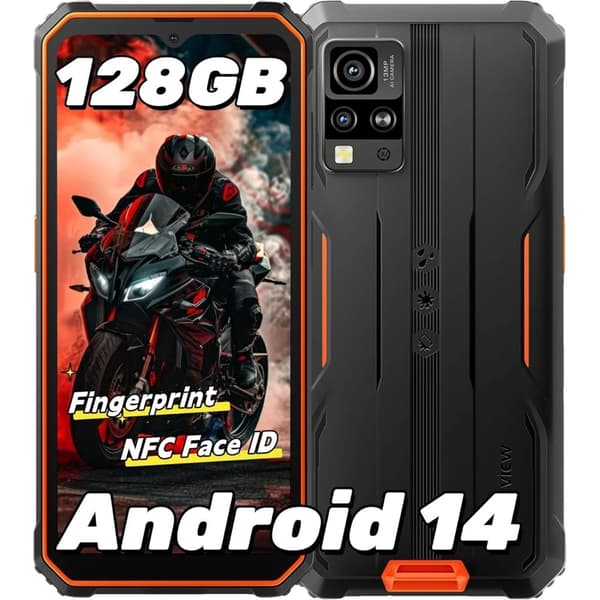 Blackview BV4800 Pro, Android 14, 16MP Kamera,Appelsin