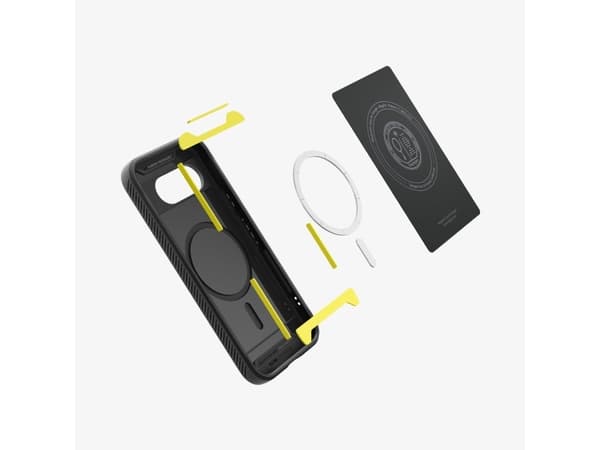 Spigen Rugged Armor (MagFit), Omslag, Google, Pixel 9a, 16 cm (6.3"), Svart