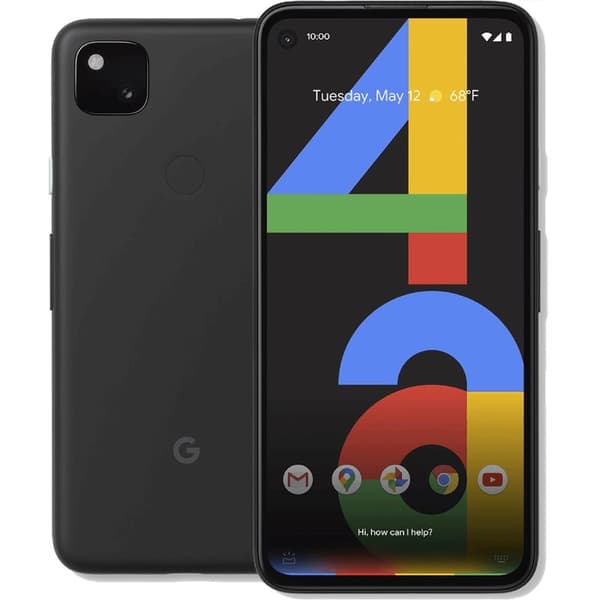Pixel 4a Just Black 128 GB Klass C 100% batteri (refurbished) Svart