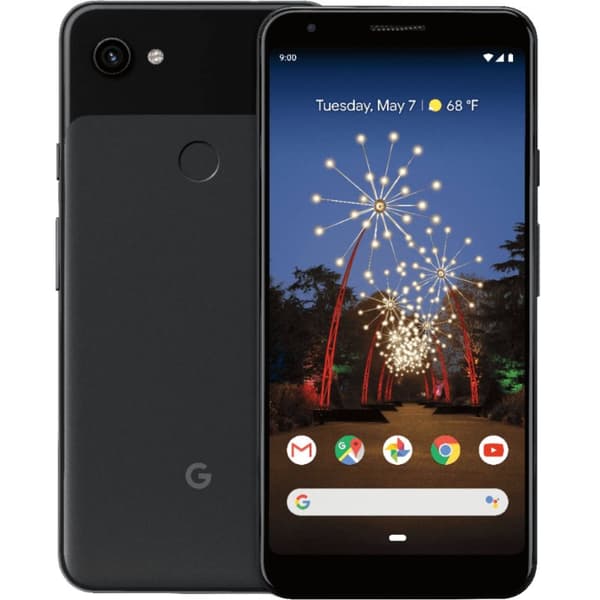 Pixel 3a XL Just Black 64 GB Klass C (refurbished) Svart