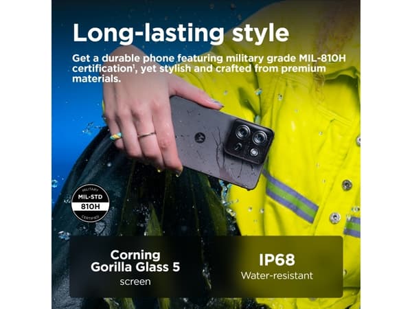 Motorola moto G75 5G, 17,2 cm (6.78"), 8 GB, 256 GB, 50 MP, Android 14, Grå