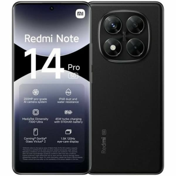 Smartphone Xiaomi Redmi Note 14 Pro 6,67" 12 GB RAM 512 GB Sort Sort