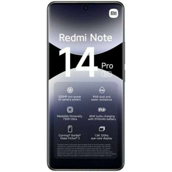 Älypuhelimet Xiaomi Redmi Note 14 Pro 6,67" 12 GB RAM 512 GB Musta