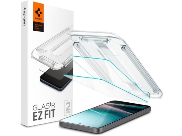 Spigen GLAS.tR EZ Fit, Samsung, Galaxy A36 5G, Reptålig, Transparent, 2 styck