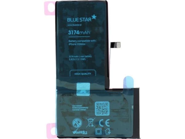 Akku Partner Tele.com Akku Iphone XS Max 3174 mAh Polymeeri Blue Star HQ Blue Star HQ