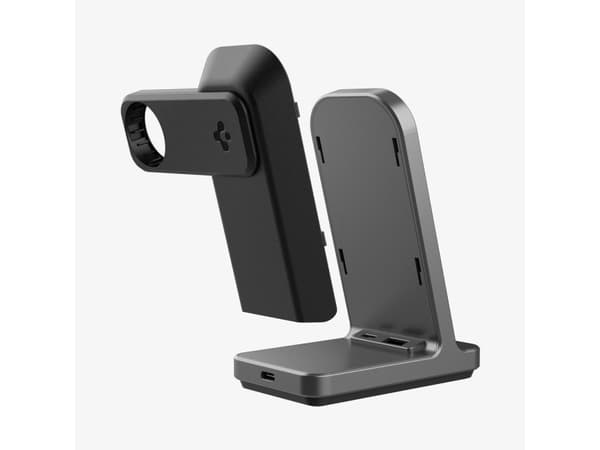 Spigen S318W, inomhus, USB, Trådlös laddning, Grå