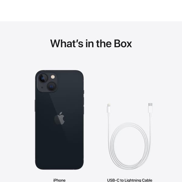 Apple iPhone 13 5G 4GB RAM 128GB smartphone - Midnight