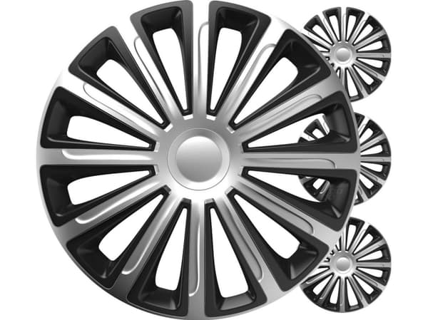 Versaco auton navat 4kpl Black Silver Trend Set 14 tuuman värilaatikko