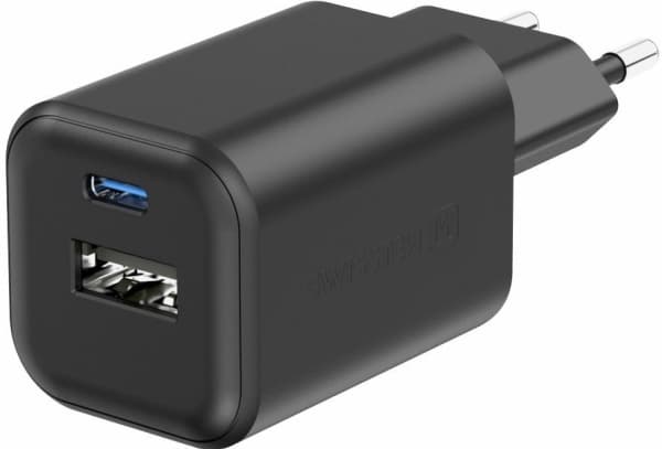 Swissten Travel Network Charger GaN USB-C / PD USB-A / 18W QC / 45W