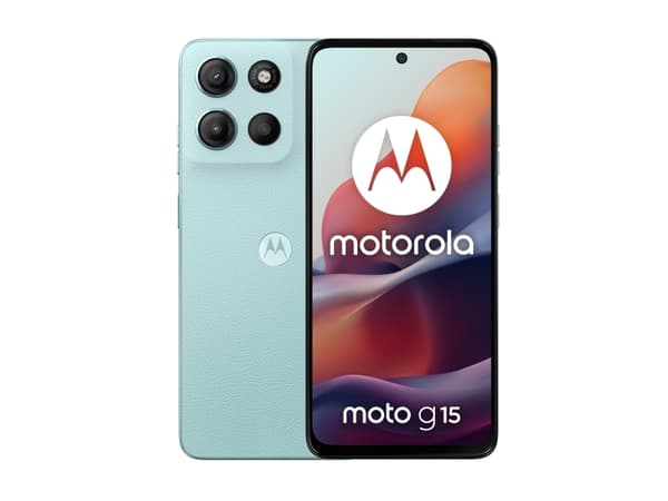 Motorola Moto G15 - 4G pekskärmsmobil - dual-SIM - RAM 8 GB / Internminne 128 GB - microSD slot - LCD-skärm - 6.72" - 2400 x 1080 pixlar (60 Hz) - 2