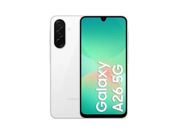 Samsung Galaxy A26, 17 cm (6.7"), 6 GB, 128 GB, 50 MP, Android 15, White Valkoinen