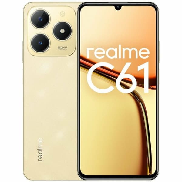 Smartphone Realme C61 6,7" Unisoc 6 GB RAM 256 GB Gylden Guld