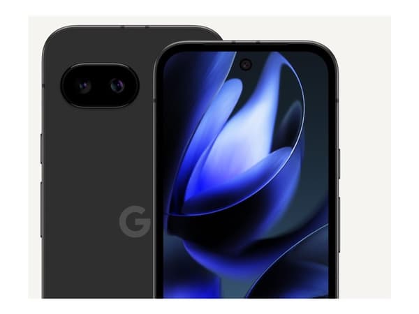 Google Pixel 9A - 5G pekskärmsmobil - dual-SIM - RAM 8 GB / Internminne 128 GB - pOLED-skärm - 6.3" - 2424 x 1080 pixlar (120 Hz) - 2 bakre kameror 4 Svart