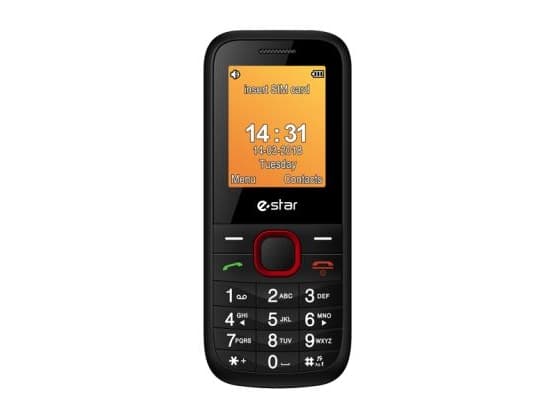 eSTAR X18 4.5 cm (1.77&quot;) 70 g Black, Red Feature phone