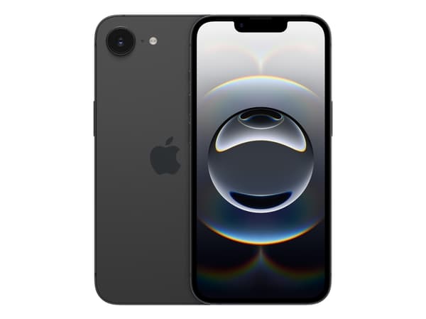Apple iPhone 16e , 15,5 cm (6.1"), 2532 x 1170 piksler, 128 GB, 48 MP, iOS 18, Sort Hvit