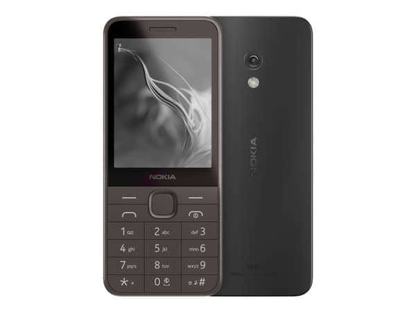 Nokia 235 4G (2024) - 4G funksjonstelefon - dobbelt-SIM - RAM 64 MB / Internminne 128 MB - microSD slot - rear camera 2 MP - svart
