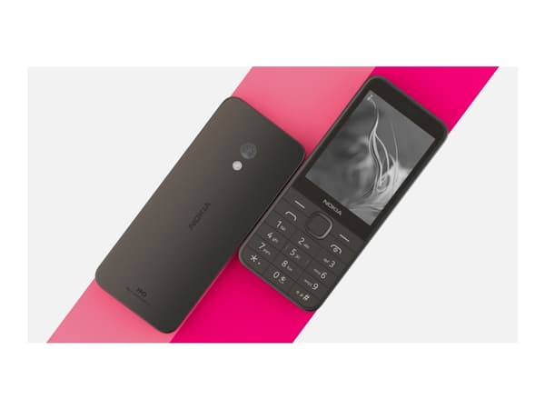Nokia 235 4G (2024) - 4G funksjonstelefon - dobbelt-SIM - RAM 64 MB / Internminne 128 MB - microSD slot - rear camera 2 MP - svart