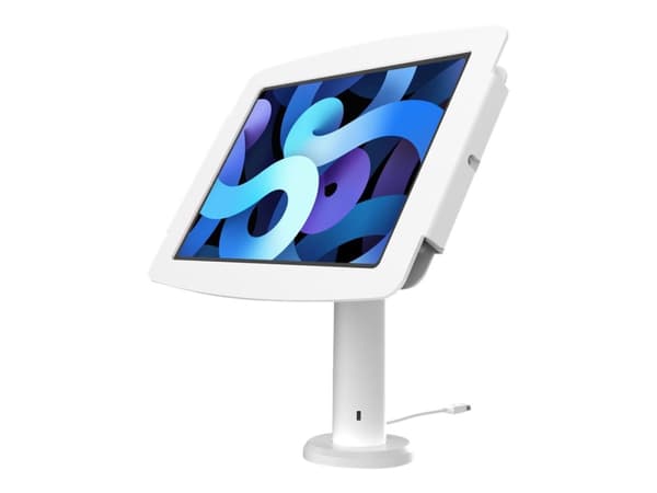 Compulocks Space iPad Pro 11-inch Rise Enclosure Kiosk 8"/20cm - Monteringssats (hölje, stångställ) - för surfplatta - höggradig aluminium - vit - sk