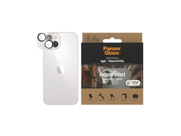 PanzerGlass Camera Protector, Apple, Apple - iPhone 14, Apple - iPhone 14 Plus, Asennus kuivana, Naarmuuntumisenkestävä, Iskunkestävä, Läpinäkyvä, 1