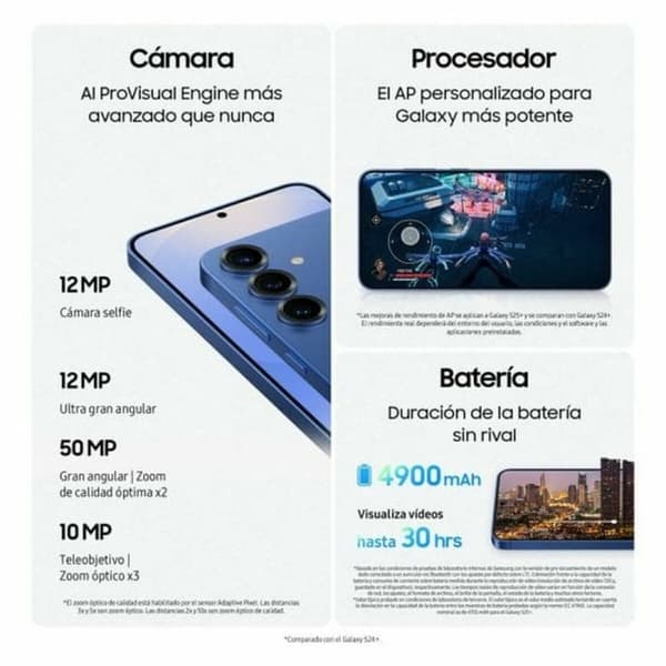 Älypuhelimet Samsung 6,7" Qualcomm Snapdragon 8 Elite 12 GB RAM 256 GB