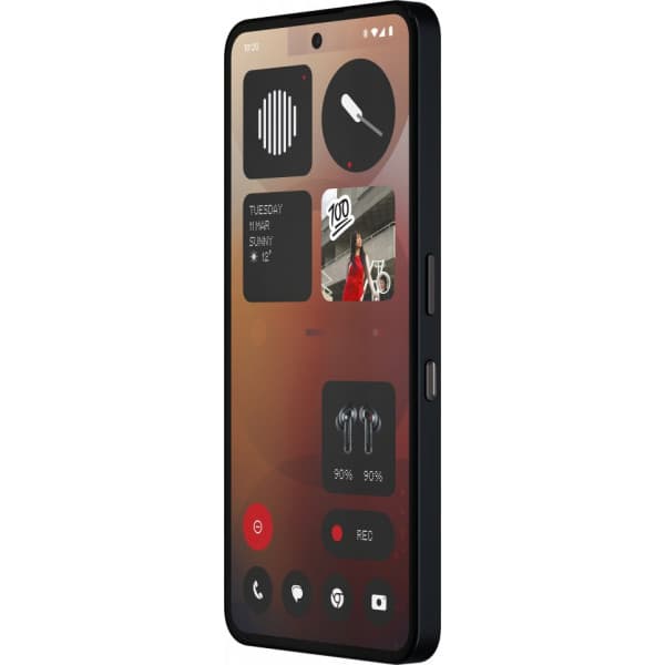 Nothing Phone (3a) mobiltelefon, 256/12 GB, svart