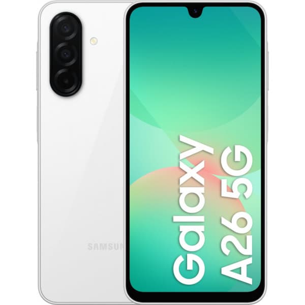 Samsung Galaxy A26 5G-telefon, 256/8 GB, vit