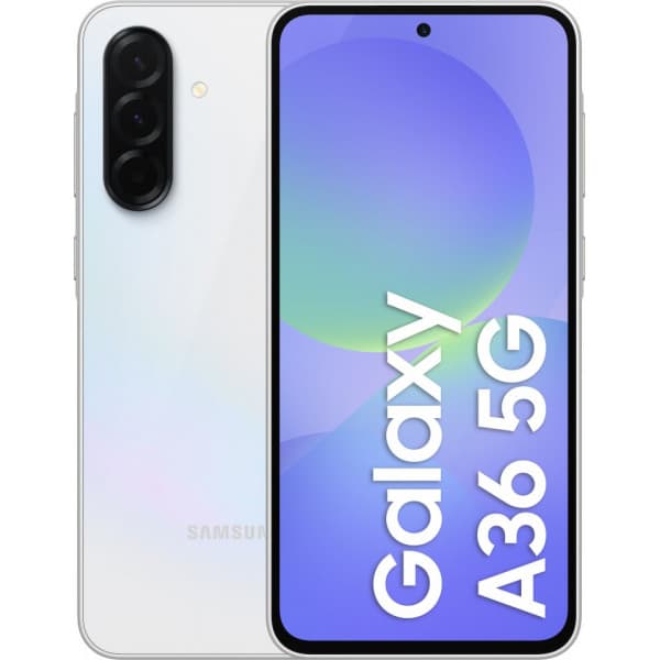 Samsung Galaxy A36 5G puhelin, 256/8 Gt, valkoinen Valkoinen