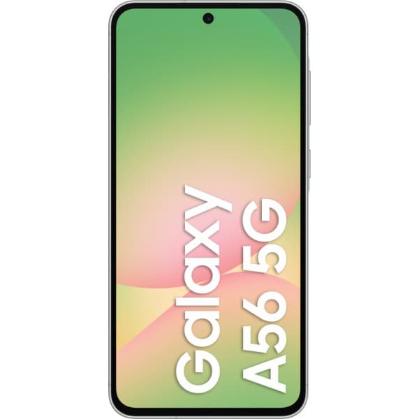 Samsung Galaxy A56 5G-telefon, 256/8 GB, ljusgrå