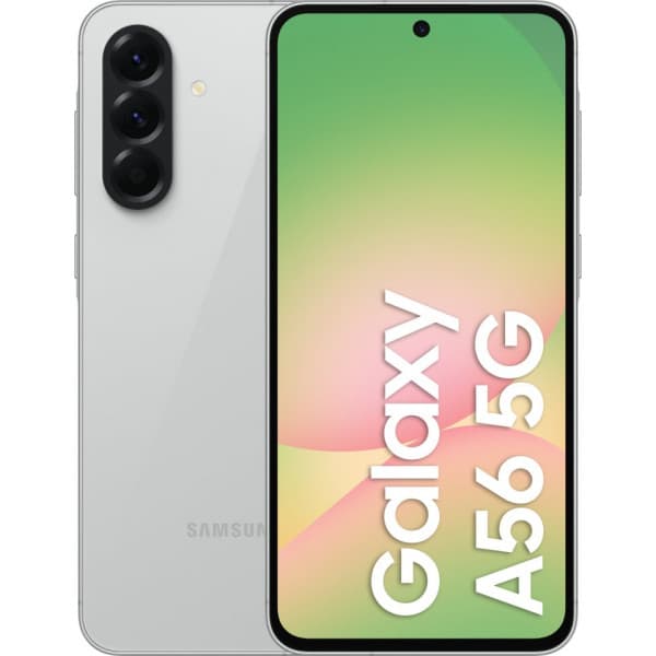 Samsung Galaxy A56 5G-telefon, 256/8 GB, ljusgrå