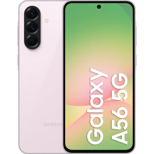 Samsung Galaxy A56 5G-telefon, 256/8 GB, ljusrosa Rosa