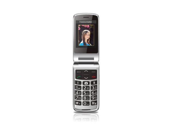 Beafon SL645 LTE, isonäppäiminen flip-matkapuhelin, musta