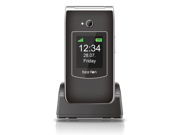 Beafon SL645 LTE, isonäppäiminen flip-matkapuhelin, musta