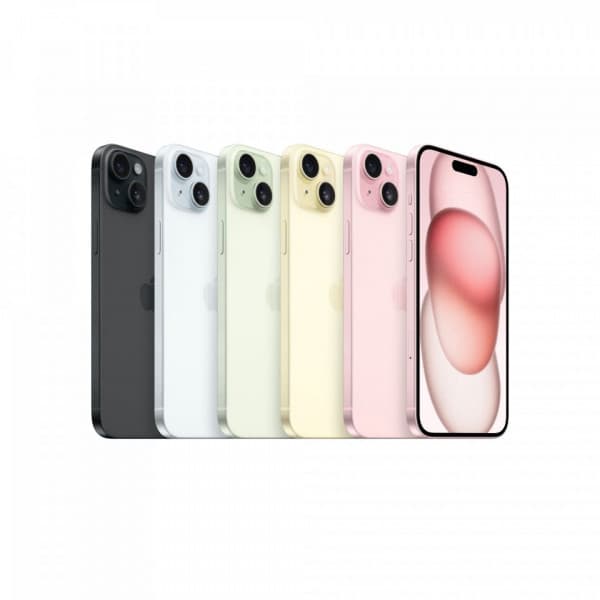 Apple iPhone 15 Plus 256 GB-telefon, gul (MU1D3)