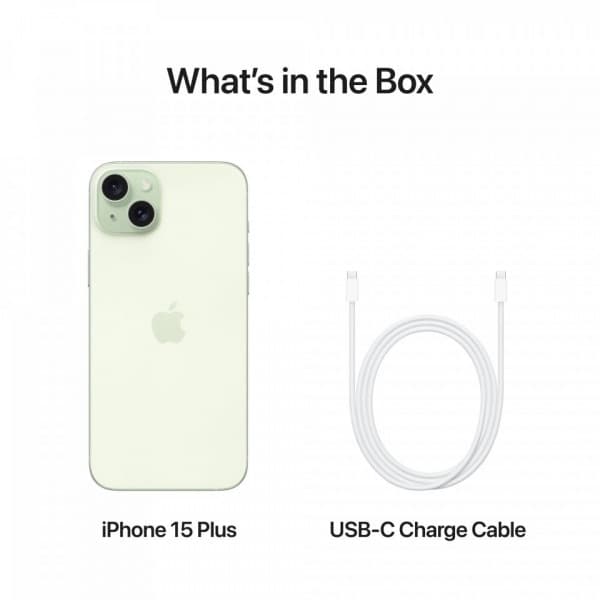 Apple iPhone 15 Plus 256 GB -telefon, grön (MU1G3)