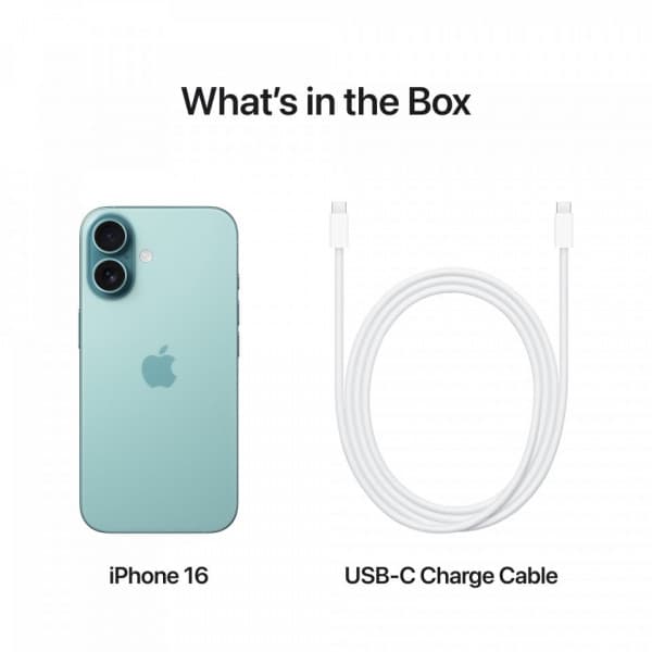 Apple iPhone 16 128 Gt -puhelin, sinivihreä (MYED3)