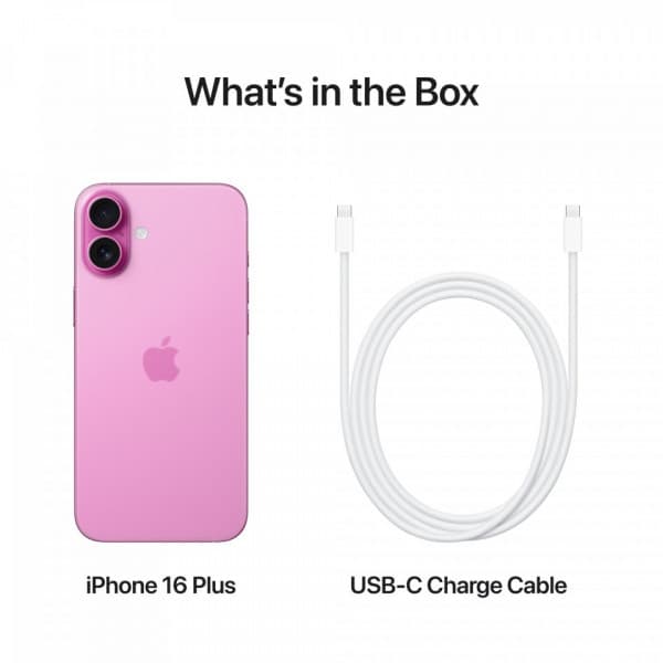 Apple iPhone 16 Plus 512 GB-telefon, rosa (MY253)