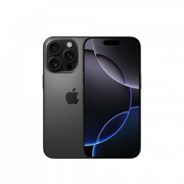 Apple iPhone 16 Pro 128 GB-telefon, svart titan (MYND3) Svart