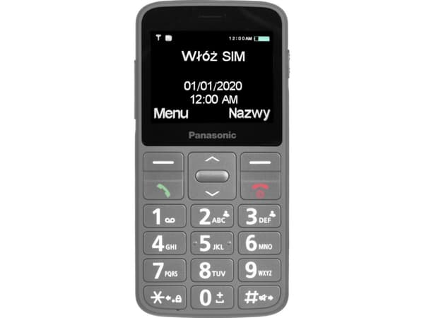 Panasonic KX-TU160 - Funksjonstelefon - LCD-display - 320 x 240 piksler - rear camera 0,3 MP - grå