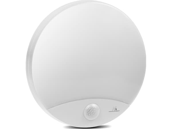 Taklys LED-lampe med bevegelsessensor Maclean, infrarød, farge hvit, 10W, IP44, naturlig farge hvit (4000K), 900lm, MCE357 W