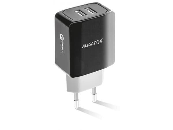 Aligator CHS0002, Innendørs, AC, 5 V, 2,4 A, Sort