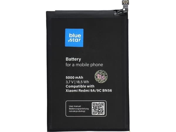 Blue Star akku Xiaomi Redmi 9A / 9C / POCO M2 Pro (BN56) 5000 mAh Li-Ion Blue Star akku