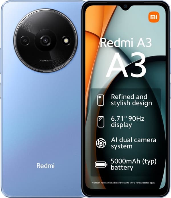 Xiaomi Redmi A3 - 128GB - Stjerneblå