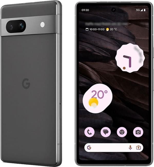 Google Pixel 7a - 5G smartphone - dubbla SIM - RAM 8 GB / internminne 128 GB - OLED-skärm - 6,1" - 2400 x 1080 pixlar (90 Hz) - 2 x bakre kameror 64 M