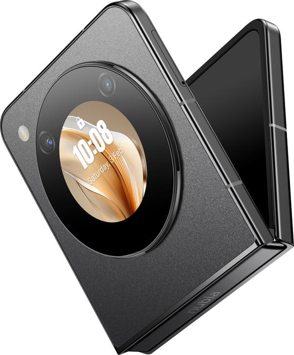 Nubia Flip 5G 17,5 cm (6,9") Kaksois-SIM Android 13 USB Type-C 8 Gt 256 Gt 4310 mAh Musta