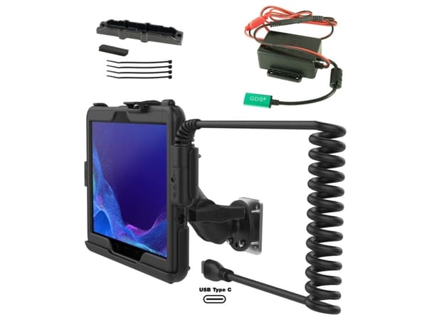 Ram Mounts UNPKD RAM HARDWIRE DOCK BUNDLE FOR SAMSUNG TAB ACTIVE PRO WITH USB-C AND BACKING PLATE